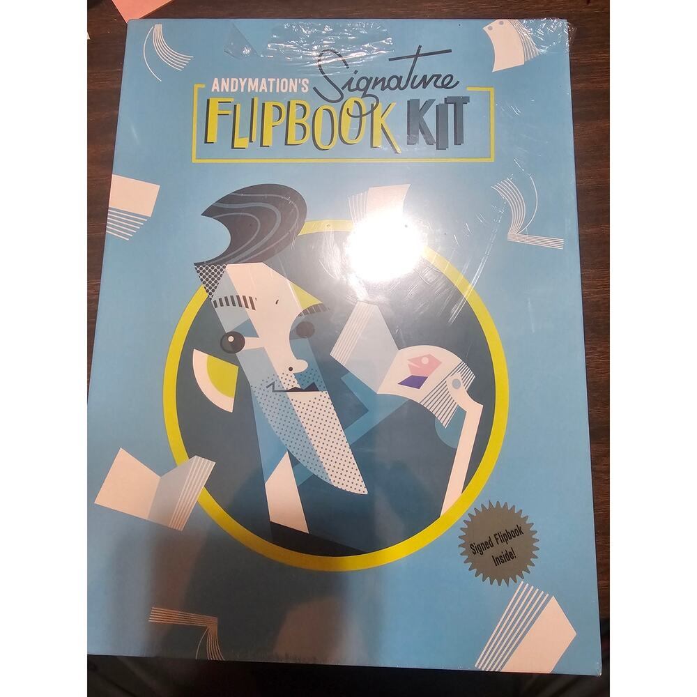 Andymation's Signature Flipbook Kit w/ Light Pad, Pencil, & Paper New & Sealed